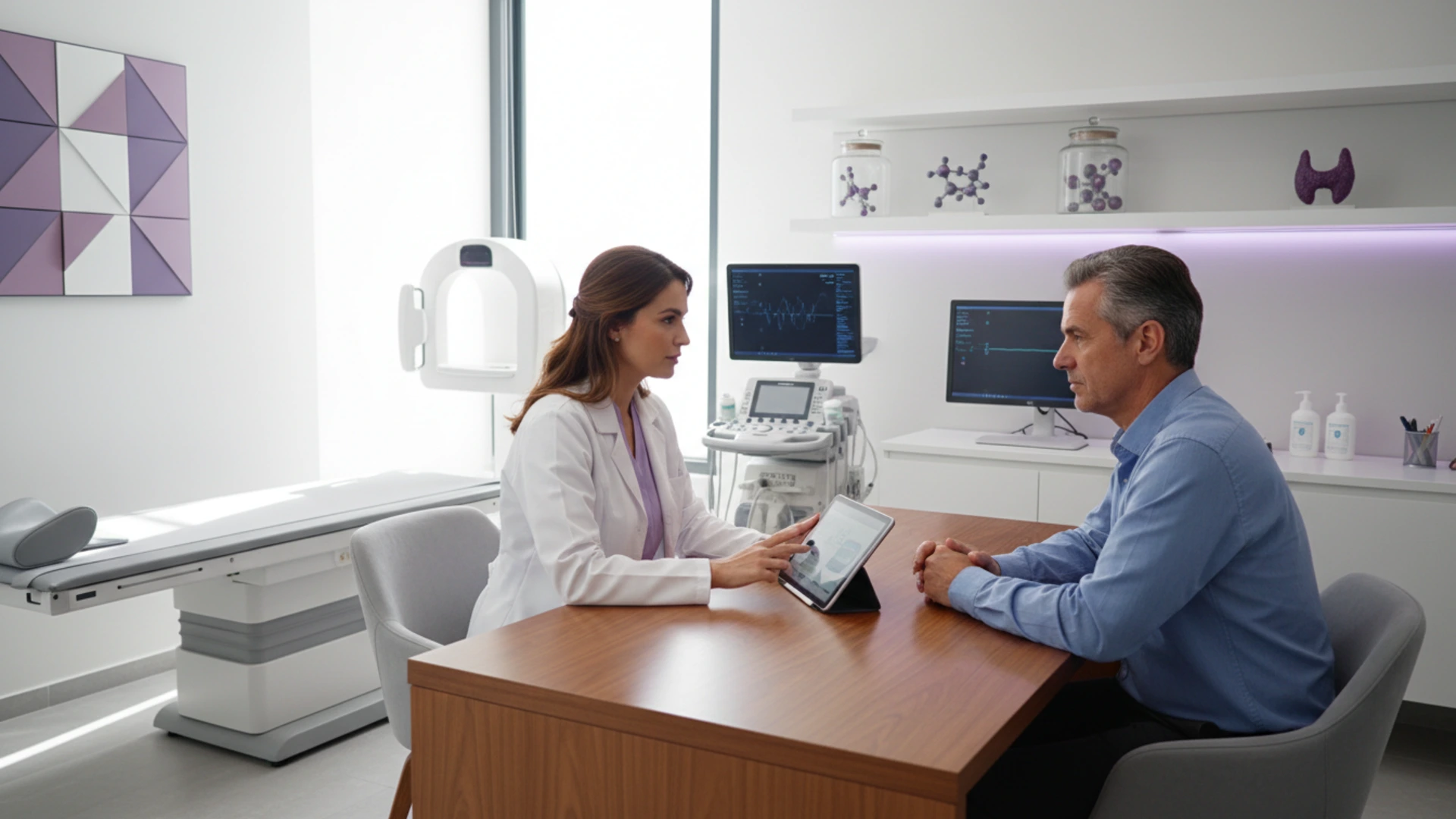 Consultatie de endocrinologie intr-o clinica moderna