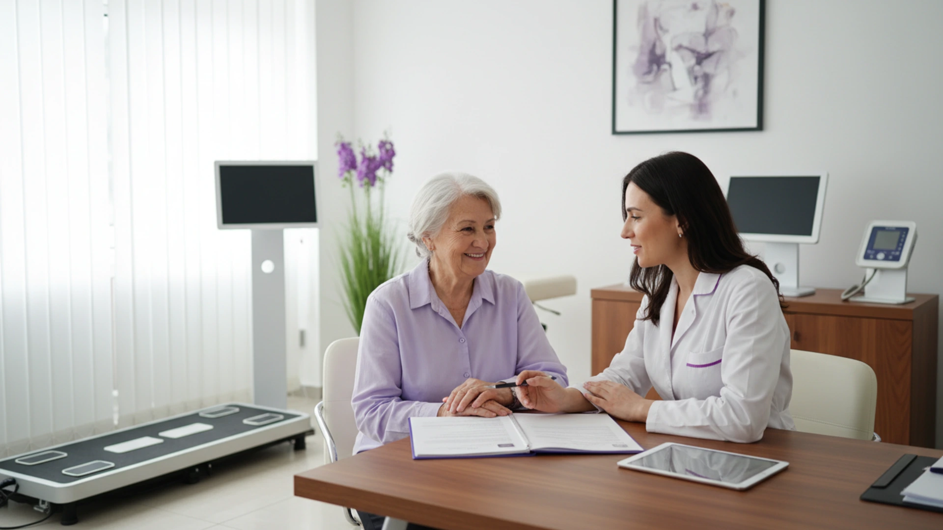 Consultație de geriatrie și gerontologie într-o clinică modernă
