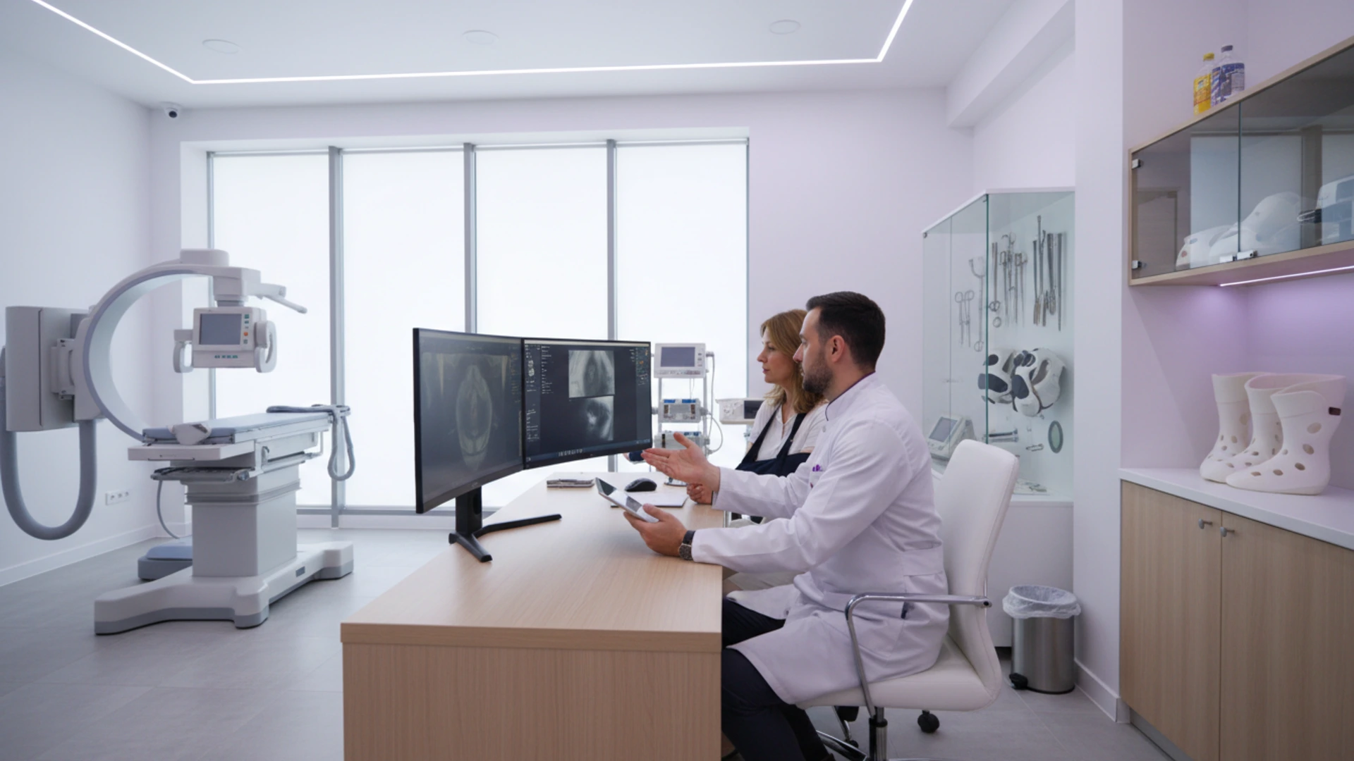 Consultație de ortopedia și traumatologie într-o clinică modernă