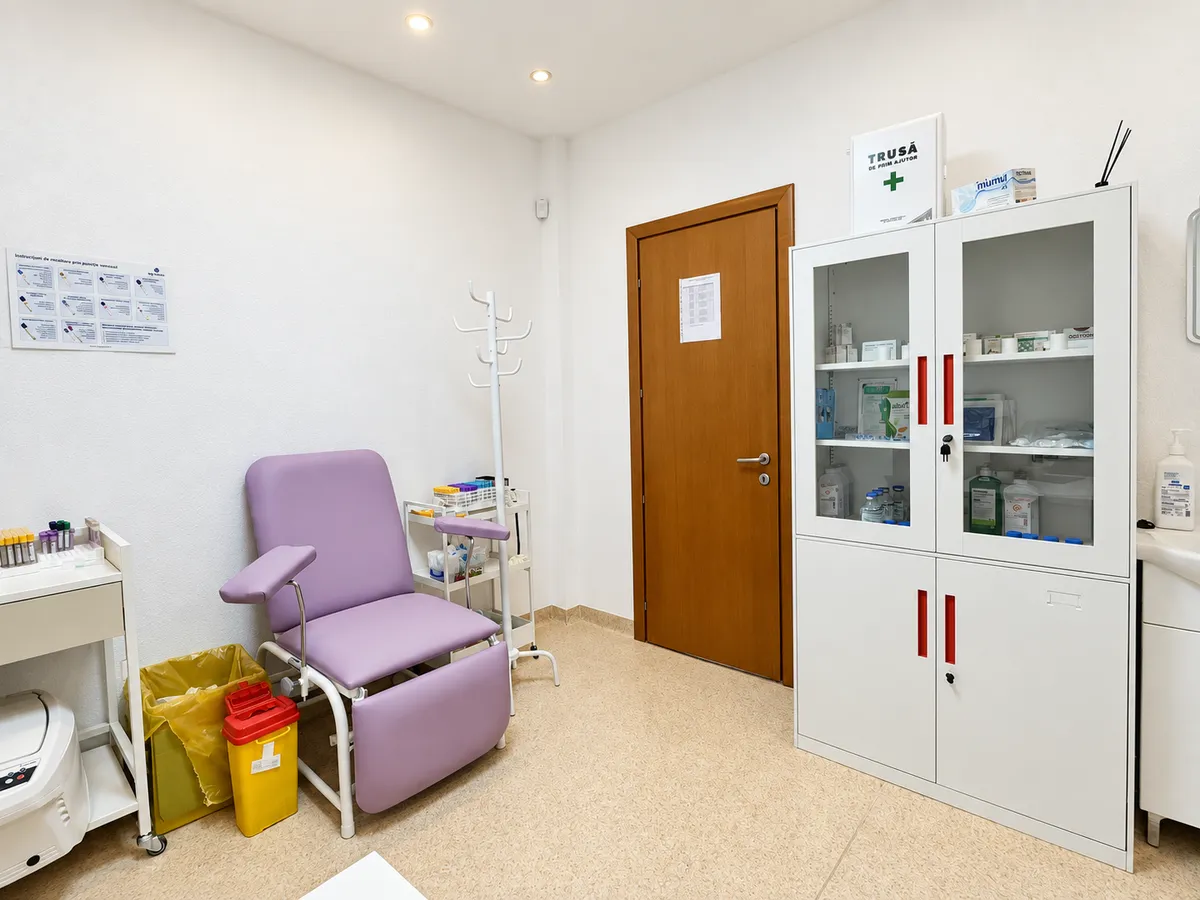 Camera de recoltare, Clinica Prevencia Alunișului